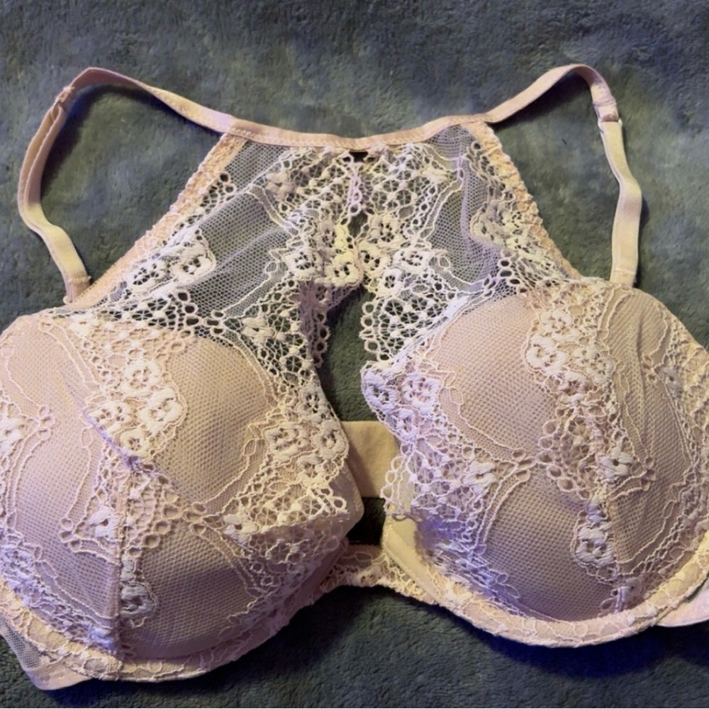 Adore Me Delicate Pale Pink Lace Bra Set - Picture 2 of 6